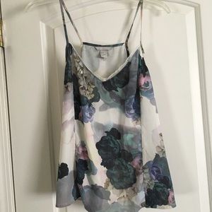 Watercolor flower tank top